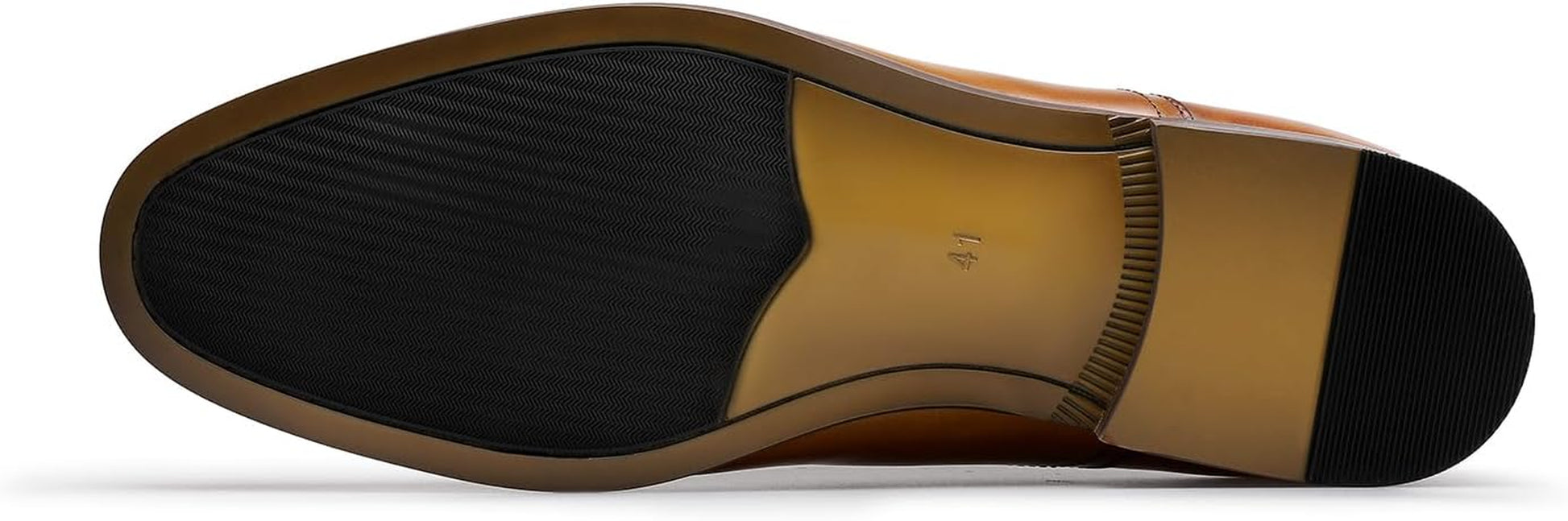 Men'S Dress Shoes Leather Cap Toe Lace-Up Oxfords