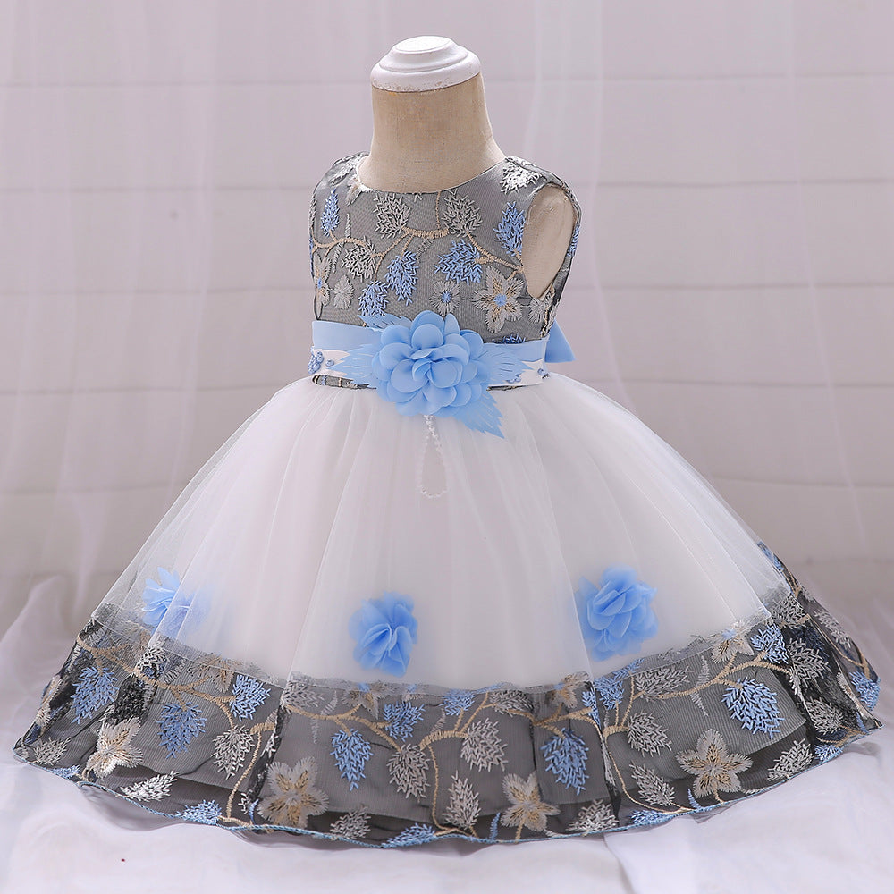 Lace color matching princess dress