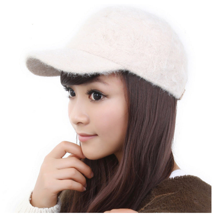 Shangtu fur hat warm knit cap