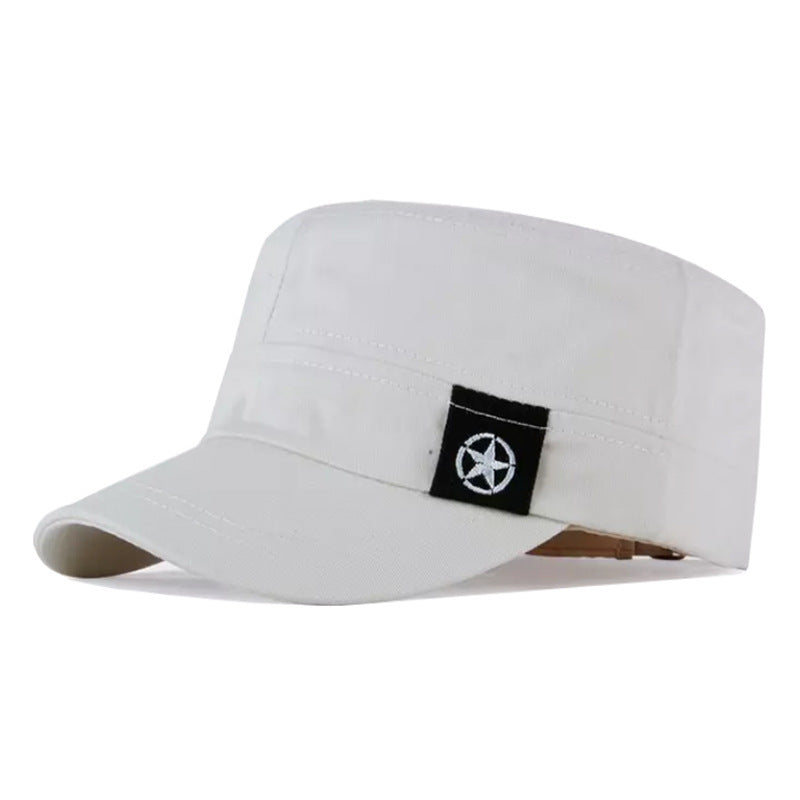 Outdoor sun protection military hat flat cap