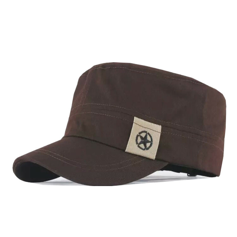 Outdoor sun protection military hat flat cap