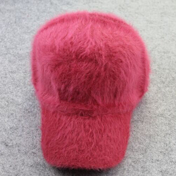Shangtu fur hat warm knit cap