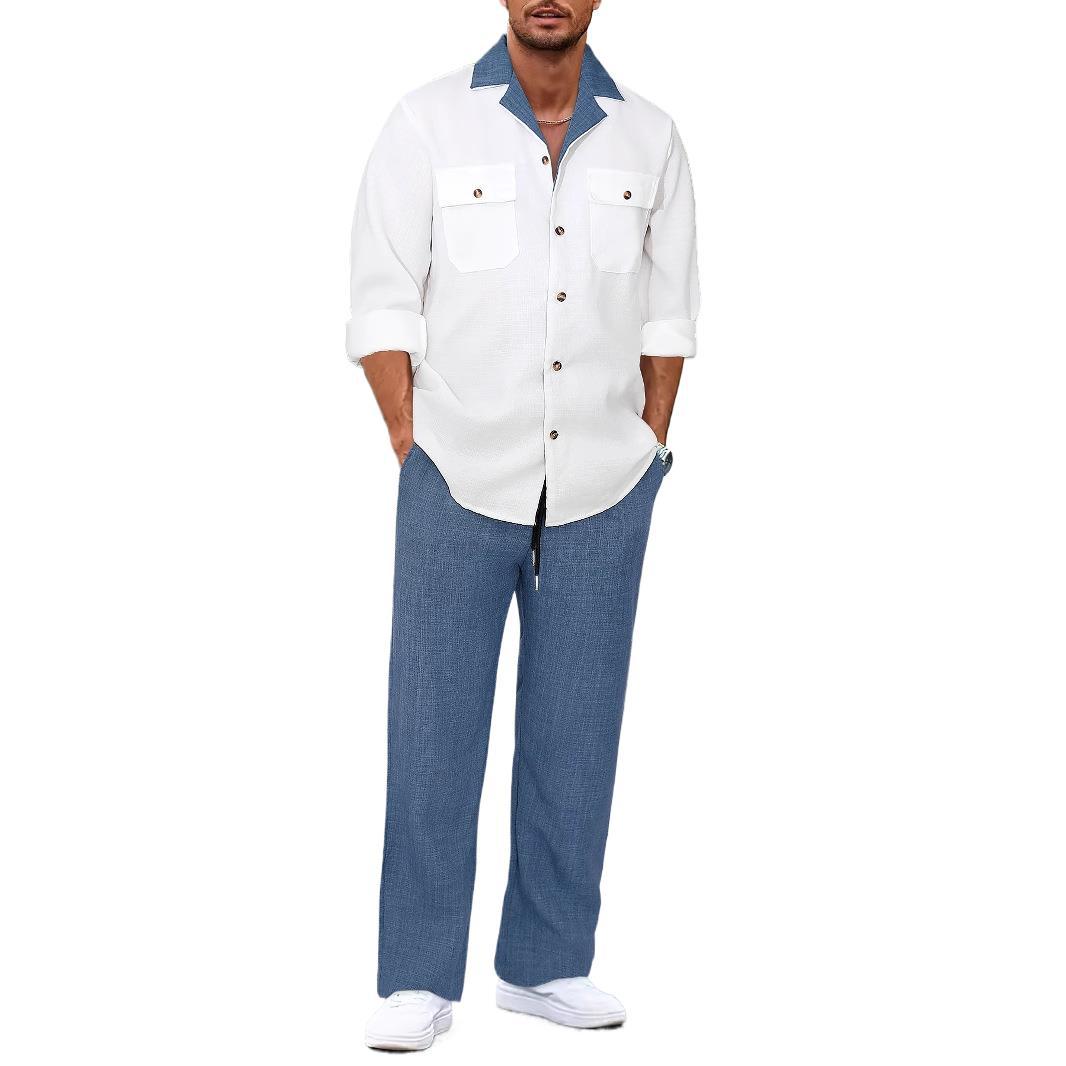 Creative Men's Casual Suit Coat Set