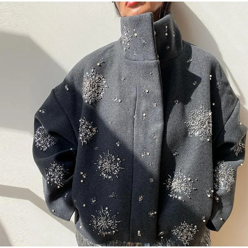 Autumn And Winter Women's Jacket Personality Street Loose
