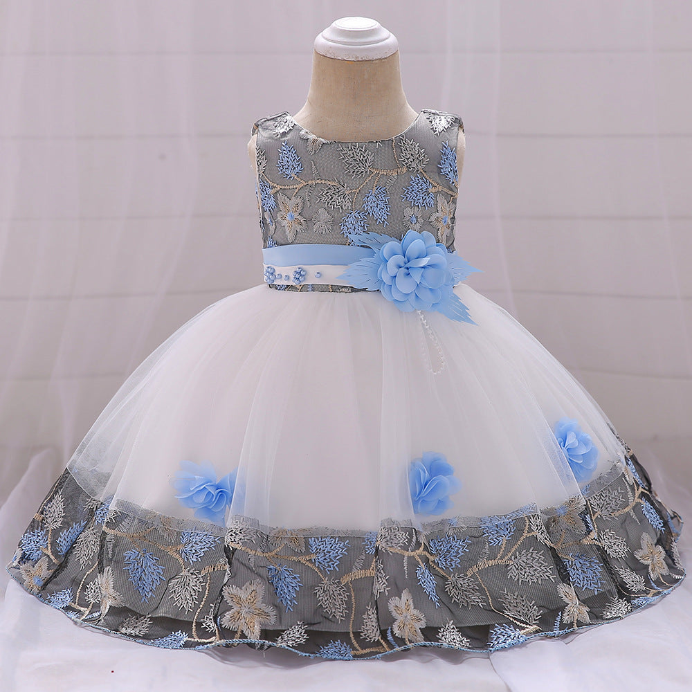 Lace color matching princess dress