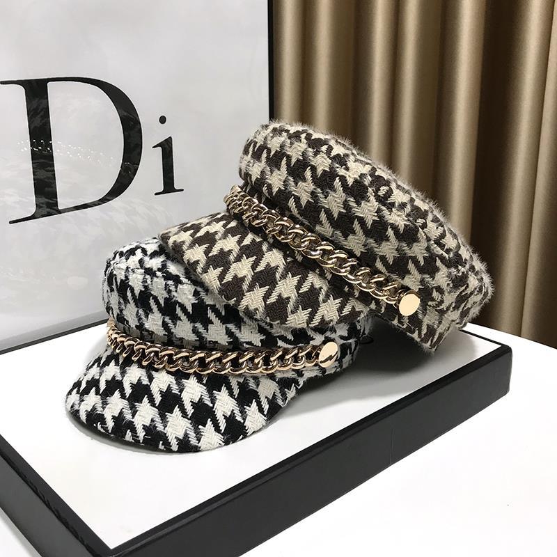 British Style Octagonal Cap Women's Hat