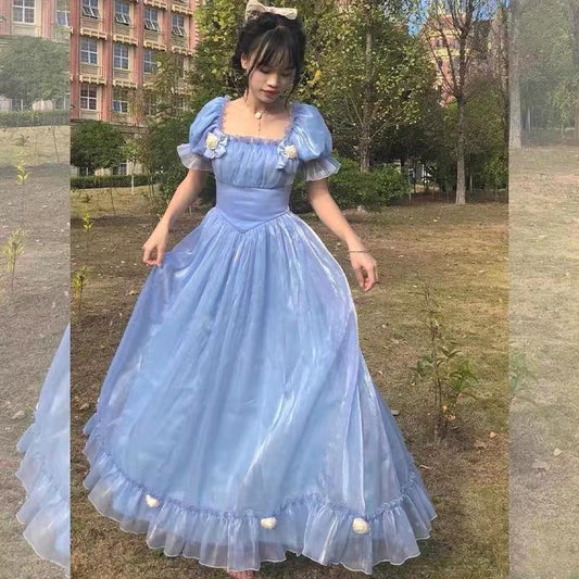 French Retro Resort Style Backless Party Dress