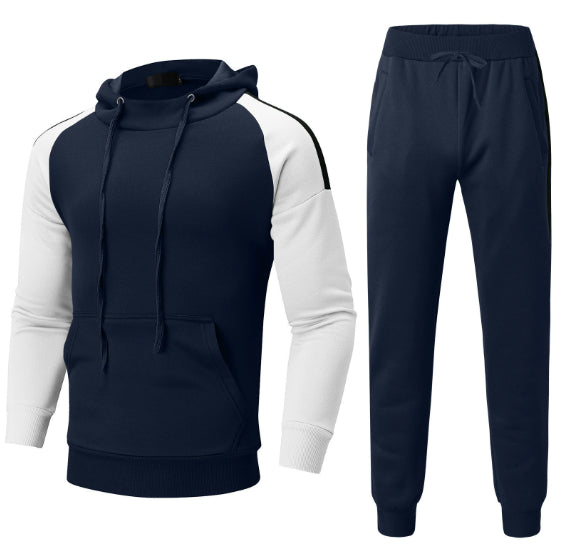Men's Sport Color-blocked Sweatshirt Sport Casual