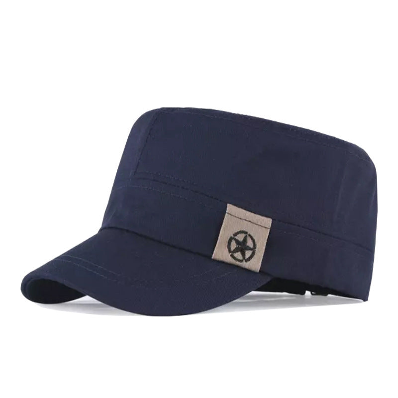Outdoor sun protection military hat flat cap
