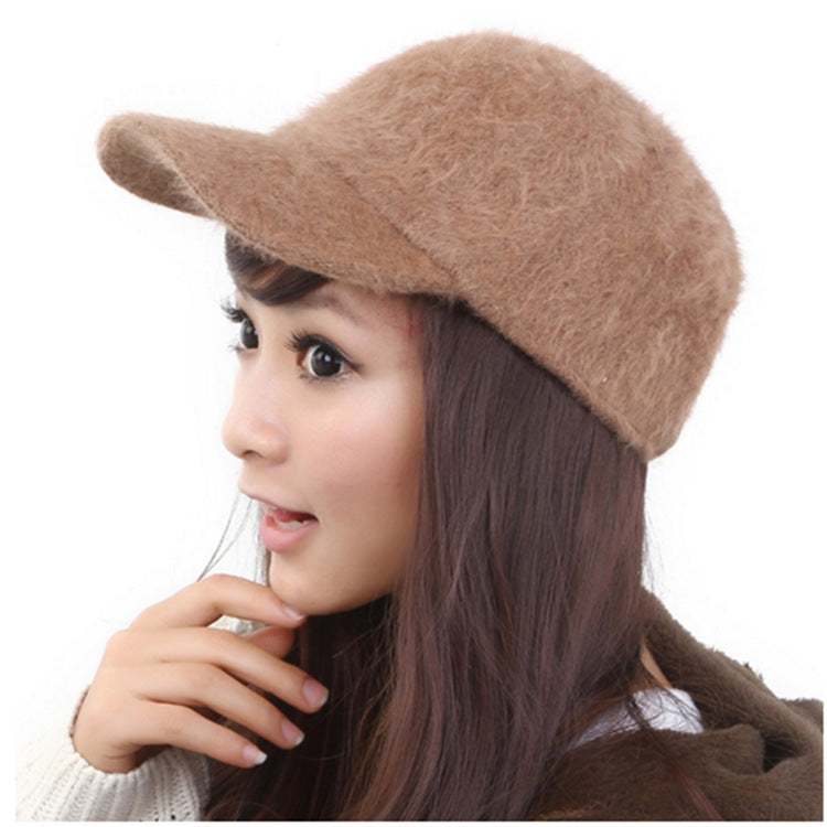 Shangtu fur hat warm knit cap