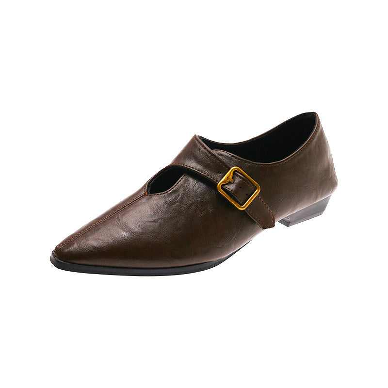 British-style Vintage Fashion Women's Leather Shoes