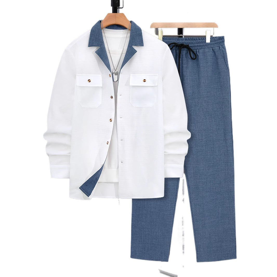 Creative Men's Casual Suit Coat Set
