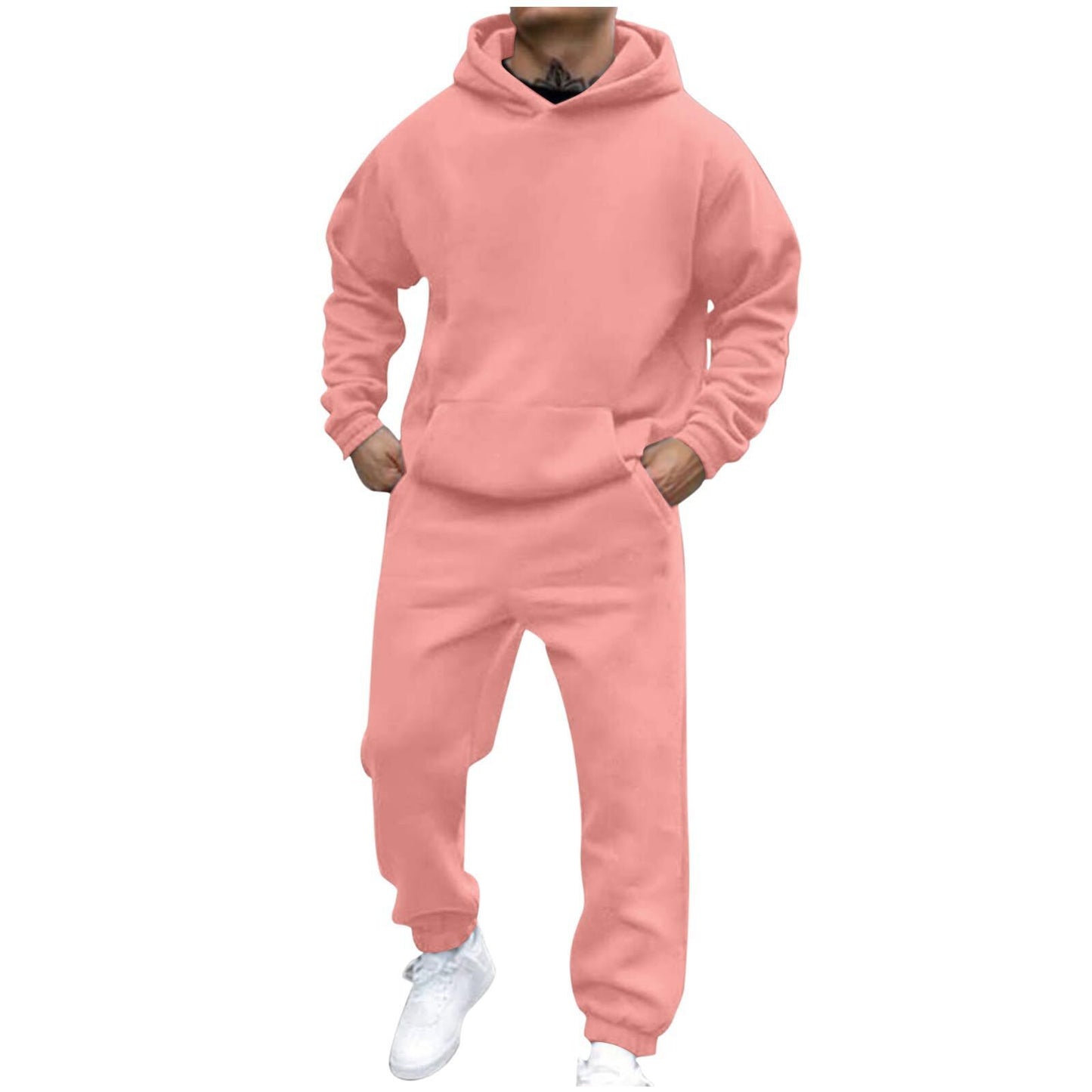 Fleece Fashion Casual Loose Long Sleeve Hoodie Set