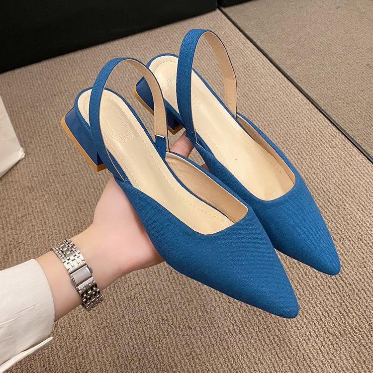 Women's Fashion Personality Solid Color Sandals
