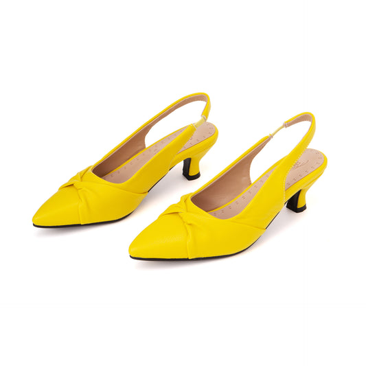 Four Seasons Bowknot Mid Heel Women's Sandals