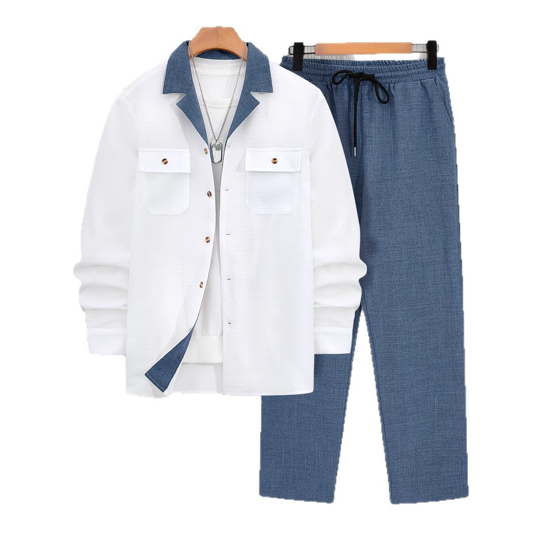 Creative Men's Casual Suit Coat Set