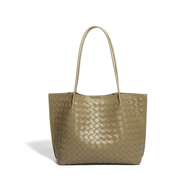 Solid Color Large Capacity Versatile Shoulder Bag For Women