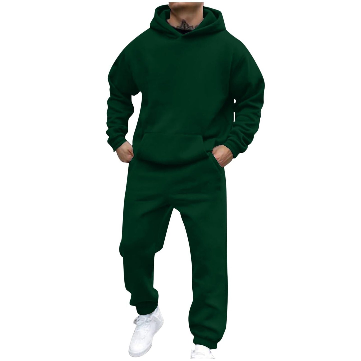 Fleece Fashion Casual Loose Long Sleeve Hoodie Set
