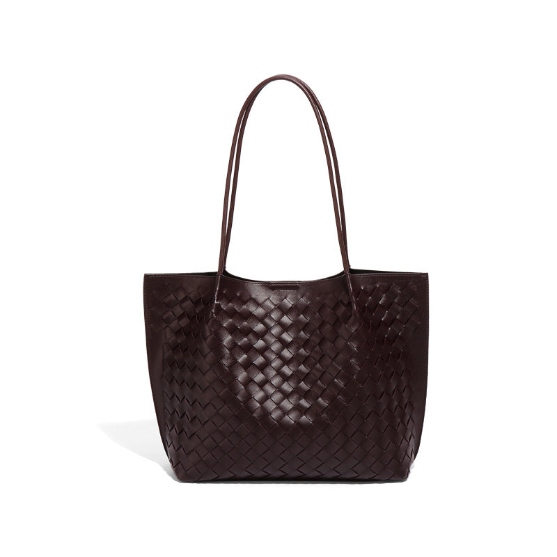 Solid Color Large Capacity Versatile Shoulder Bag For Women