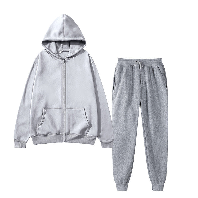 Men's Sports Fleece Suit Solid Color